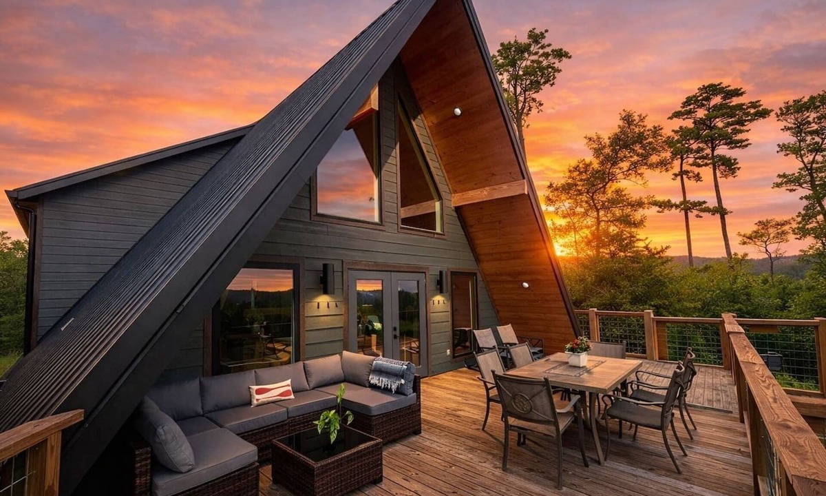 Jasper Cabin | Starfall A-Frame Hot tub + View + Firepit