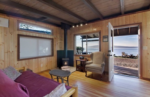 West Beach Cabin | 2BR Cabin on spectacular sand and pebble beach with epic sunsets!
