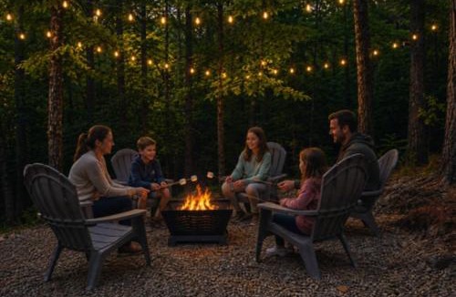 Broken Bow Villa | ATV Trail Cabin Sauna Cold Plunge Arcade
