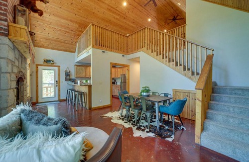 Eucha House | Boat Dock & Fire Pit: Lakefront Paradise in Eucha!