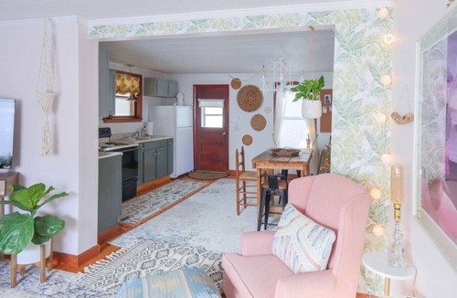 Winooski Falls Mill District Apartment | Bohemian Compound | Hot Tub | Restaurants + Shops