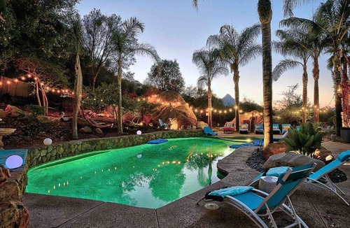 Calabasas House | Boho Chic Malibu Retreat Estate Salt Pool + Yoga