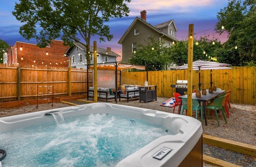 Cincinnati House | Cincy Central Stay - Hot Tub, Games & Movie Nights
