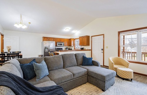 Akron House | Comfort Awaits at Cozy Get Away - Dog Friendly - 3BD/2BA + Living Spaces