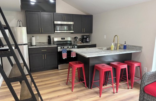 Osage Beach Cabin | Cozy A-Frame Cabin with Lake Views, Loft & Private Deck Sleeps 6