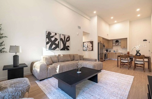 San Bernardino County Apartment | Elegant 1B1B with Resort Pool, Spa and 4K Smart TVs