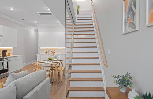 Jersey City House | LUX 3BR 2Bath Gem with FREE Parking & Private Rooftop Minutes to NYC!