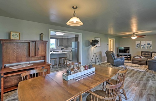 Millersburg House | Millersburg Home w/Covered Porch & Fire Pit!