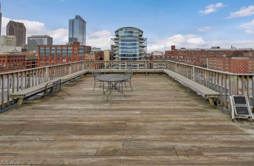 Downtown Cleveland Condo | Modern Loft w/Private Terrace + Views of Lake Erie & Browns Stadium