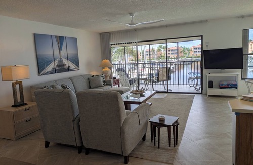 Burnt Store Marina Condo | NEW NEW Burnt Store Marina Front, Premier Corner Unit, 30-Day Minimum Retreat