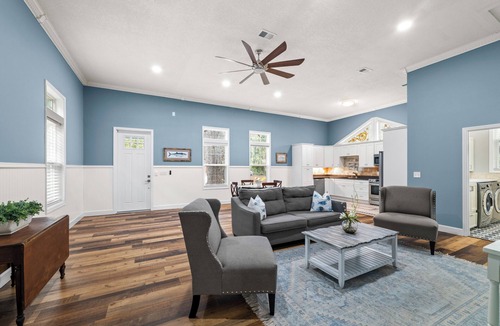 Amelia City House | Pet Friendly | 5000 Sq Ft | 2 Living Rooms & 2 Kitchens | Optional Pool Heat | Firepit | Fenced Yard