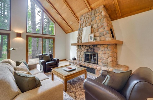 Shell Lake House | Private Beach on Shell Lake! Luxe Cabin Retreat