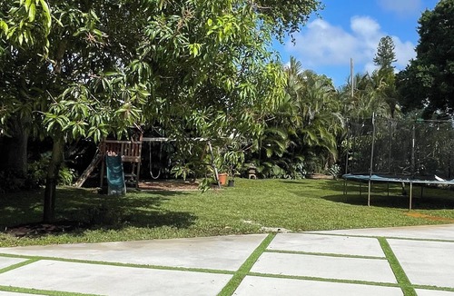 Plantation House | Private pool, family friendly home with playground, BBQ, and spacious backyard.