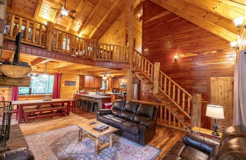 Rockbridge Cabin | Redwood Lodge Hocking Hills-Covered Porches, Firepit, Hot Tub, Rec Room, WiFi