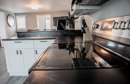 Middle Falls House | Restored horse stable transformed into modern designed retreat!