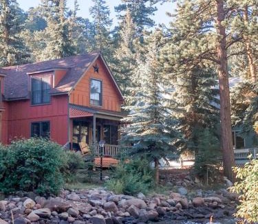 Estes Park Villa | Riverfront Mountain Cottage Retreat