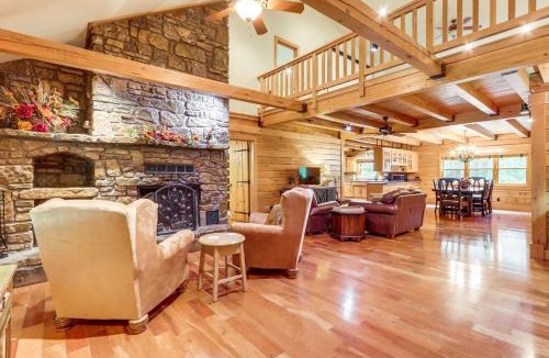 Rogers House | Rogers Cabin on 17 Acres w/Wraparound Deck!