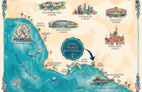 Peninsula House | Steps to Beach & Alamitos Bay on LB Peninsula