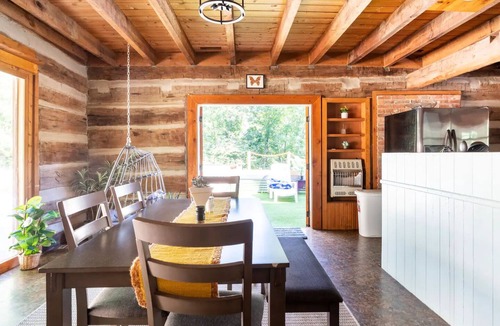Portland Cabin | Stunning Boho Log Cabin Country Retreat with Pooln