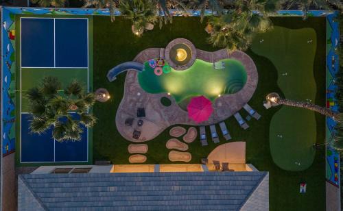 Rancho Santana House | Super Mario Hideout: Desert Dream with Game Room & Pool Slide
