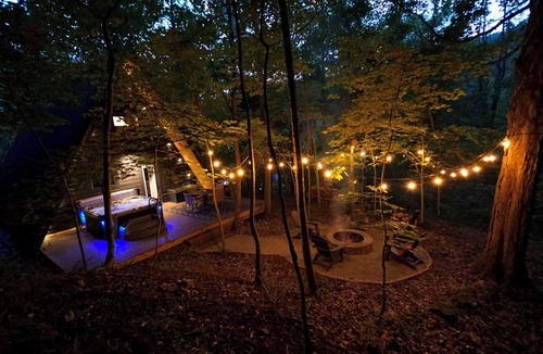 Nelsonville Cabin | The Raven A-Frame - Modern Woodland Retreat near Hocking Hills and OU Campus