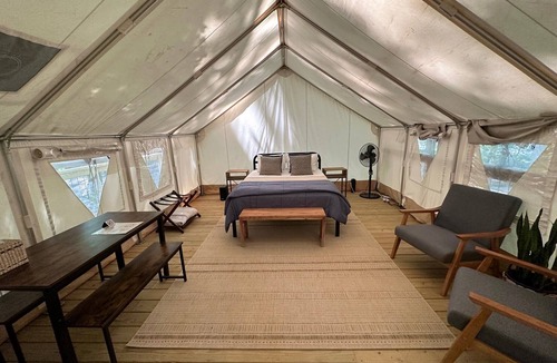 Cuyahoga Falls RV Rental | Valley Overlook - Glamping Tent N1 - the heart of Cuyahoga Valley National Park