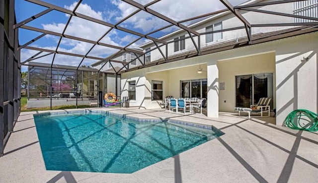 #447-Beautiful, spacious villa with sunny private pool, overlooking conservation land
