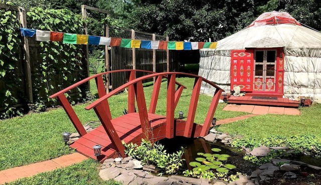 Authentic Mongolian Yurt for a Serene Healing Retreat in Saratoga Springs, New York