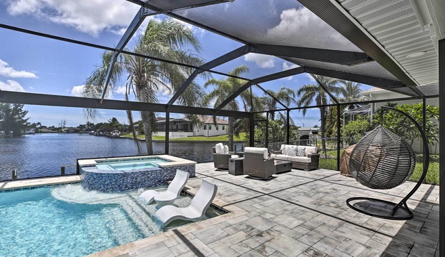 Canal-front Cape Coral Home: Pool & Patio