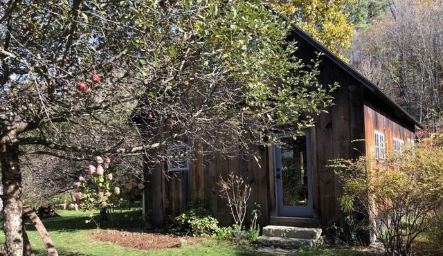 Cottage perched above Lull's Brook.