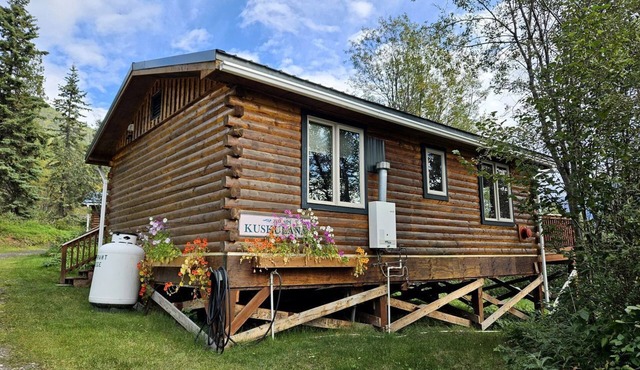 Gorgeous Log Cabin with Incredible Views from the Private Deck in McCarthy, Alaska