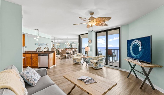 GULF FRONT 2 Bedroom/2 Bath ~ Completely Updated @ Aqua Vista ~ New Listing