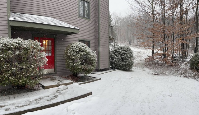 Jay Peak's Premier Ski-In/Ski-Out Location-just steps from the trail
