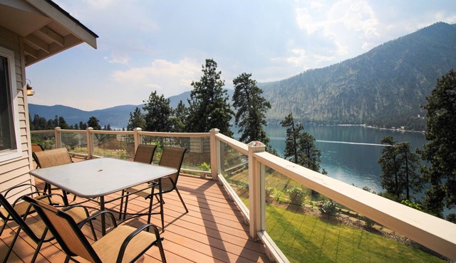 Spacious & Welcoming Home with Lake View, Private Hot Tub, & Wraparound Deck