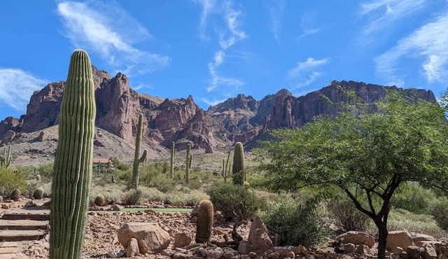 Stunning Desert Views Putting Green Patio Hiking in Apache Junction